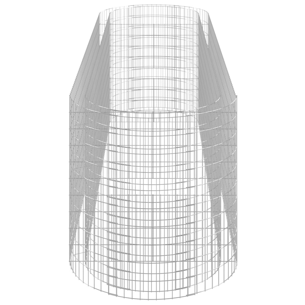 vidaXL Carré potager en gabions en fer galvanisé 400x100x100 cm