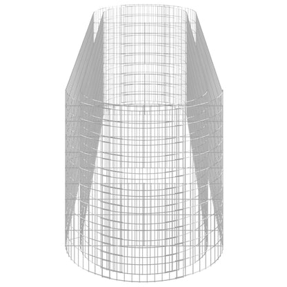 vidaXL Carré potager en gabions en fer galvanisé 400x100x100 cm