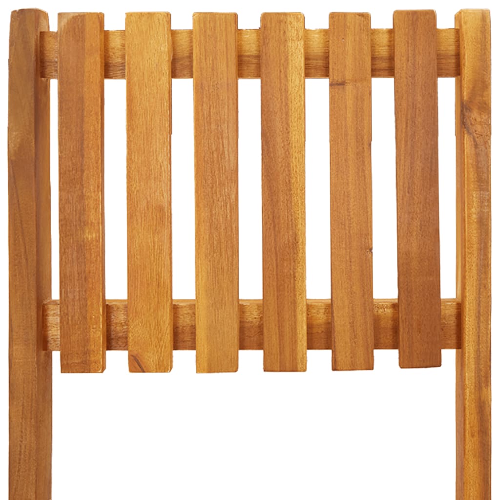 vidaXL Garten-Barhocker 2 Stk. Klappbar Massivholz Akazie