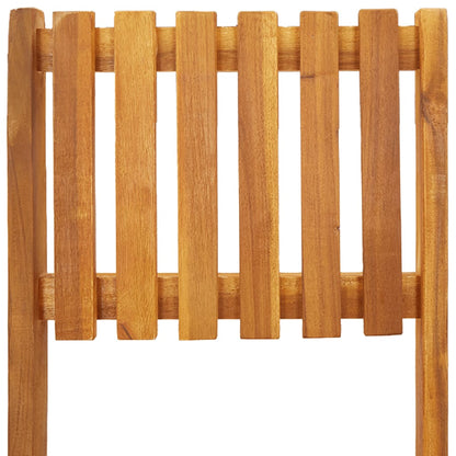 vidaXL Garten-Barhocker 2 Stk. Klappbar Massivholz Akazie