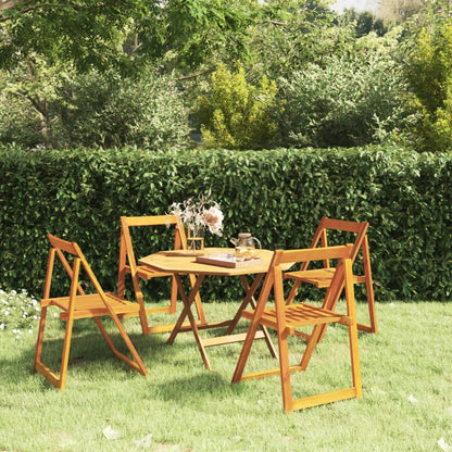 vidaXL Gartenstühle 4 Stk. Klappbar Massivholz Akazie