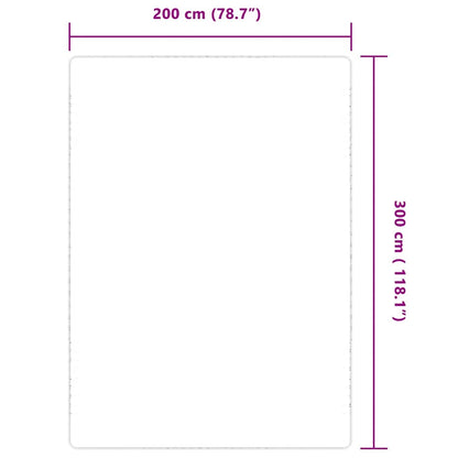 vidaXL Tapis en jute avec envers en latex 200x300 cm