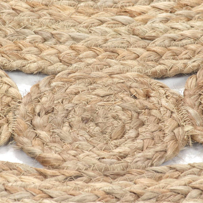 vidaXL Tapis tressé en jute 180 cm rond