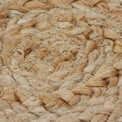 vidaXL Tapis tressé en jute 240 cm Rond