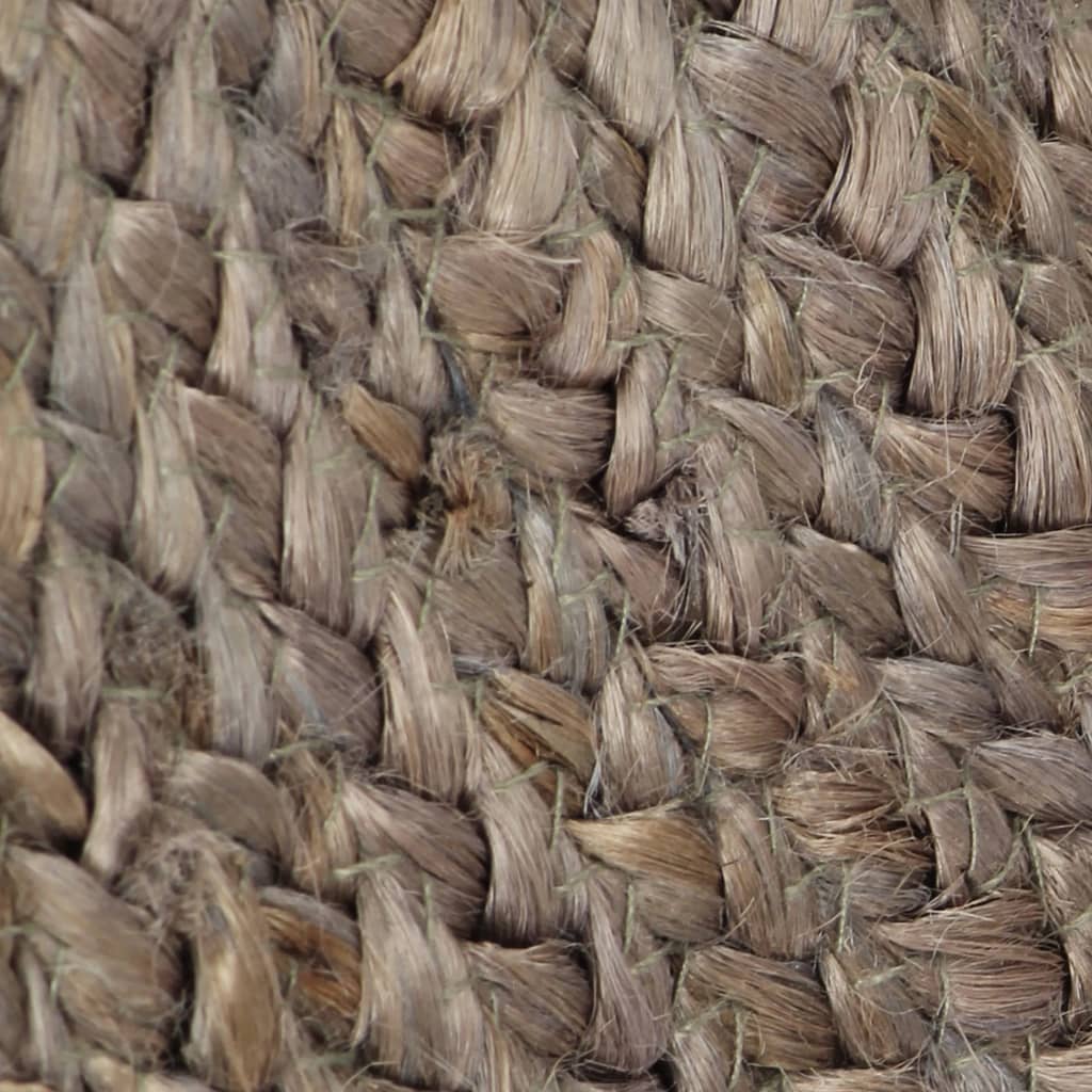 vidaXL Tapis fait à la main Jute Rond 210 cm Gris