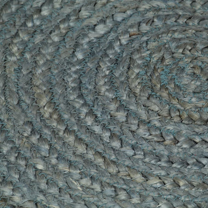 vidaXL Tapis fait à la main Jute Rond 180 cm Vert olive