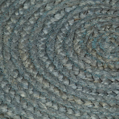 vidaXL Tapis fait à la main Jute Rond 210 cm Vert olive