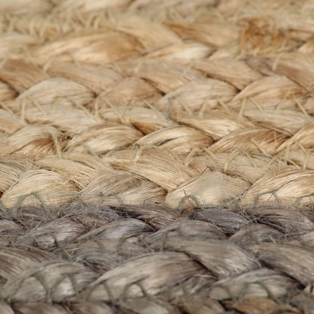 vidaXL Tapis fait main Jute avec bord gris 240 cm