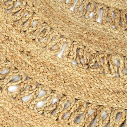 vidaXL Teppich Handgefertigt Geflochten Jute 210 cm