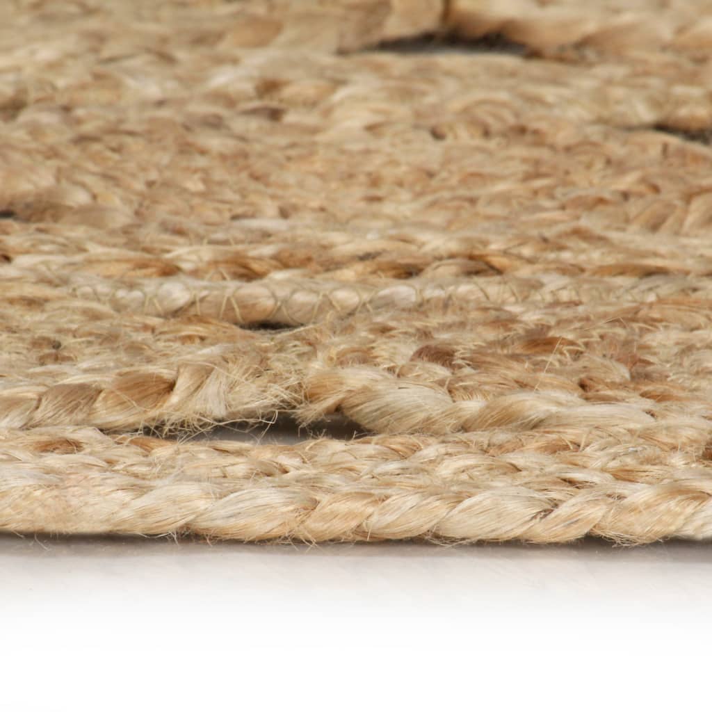 vidaXL Teppich Handgefertigt Geflochten Jute 180 cm