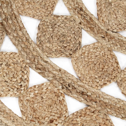 vidaXL Teppich Handgefertigt Geflochten Jute 180 cm