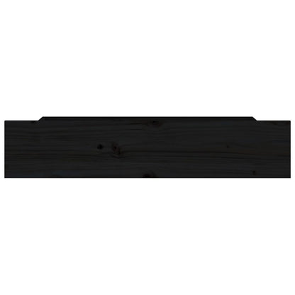 vidaXL Bettschubladen 4 Stk. Schwarz Massivholz Kiefer