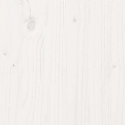 vidaXL Lit en bois massif sans matelas Blanc 75x190 cm