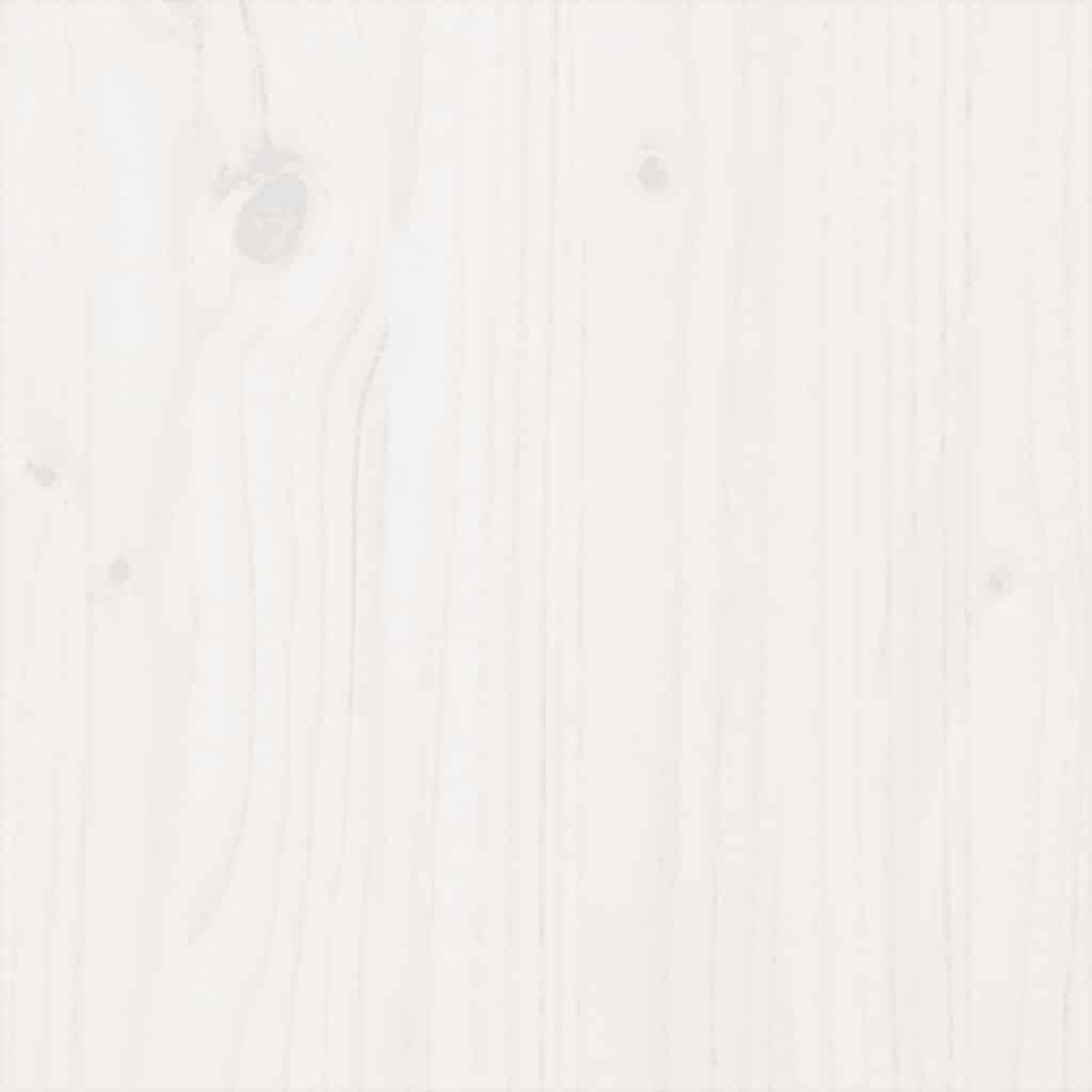 Massivholzbett Weiß 135x190 cm