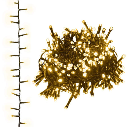 LED-Lichterkette mit 1000 LEDs Warmweiß 25 m PVC