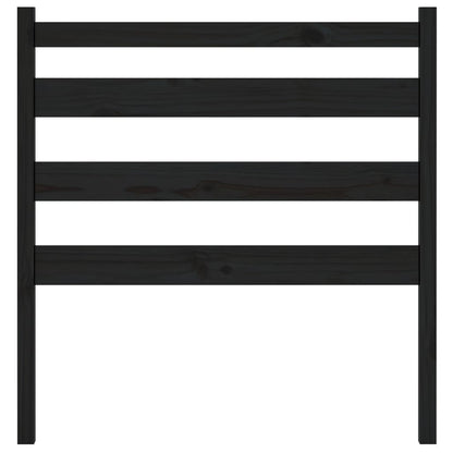 vidaXL Kopfteil Schwarz 81x4x100 cm Massivholz Kiefer