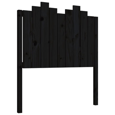 vidaXL Kopfteil Schwarz 96x4x110 cm Massivholz Kiefer