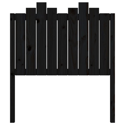 vidaXL Kopfteil Schwarz 96x4x110 cm Massivholz Kiefer