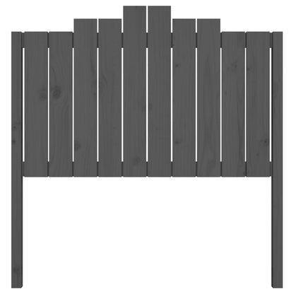 vidaXL Kopfteil Grau 106x4x110cm Massivholz Kiefer