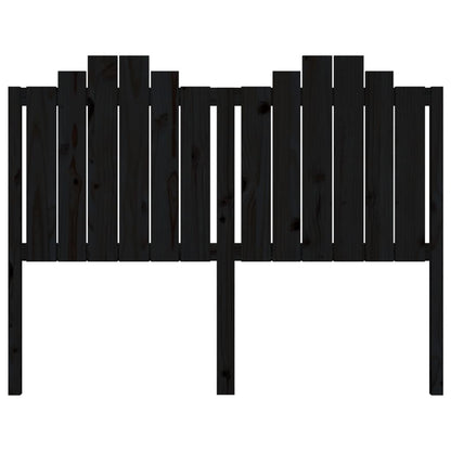 vidaXL Kopfteil Schwarz 146x4x110 cm Massivholz Kiefer