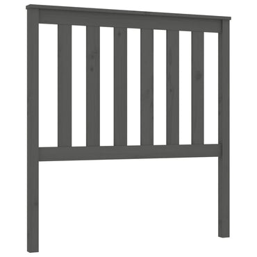vidaXL Kopfteil Grau 96x6x101 cm Massivholz Kiefer