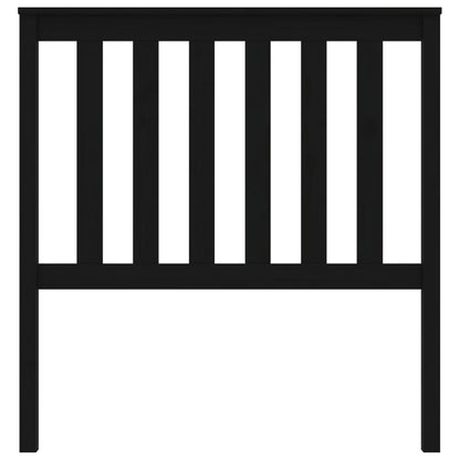 vidaXL Kopfteil Schwarz 96x6x101 cm Massivholz Kiefer