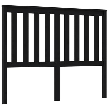 vidaXL Kopfteil Schwarz 126x6x101 cm Massivholz Kiefer