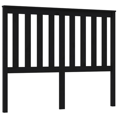 vidaXL Kopfteil Schwarz 126x6x101 cm Massivholz Kiefer