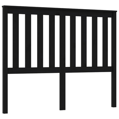 vidaXL Kopfteil Schwarz 146x6x101 cm Massivholz Kiefer