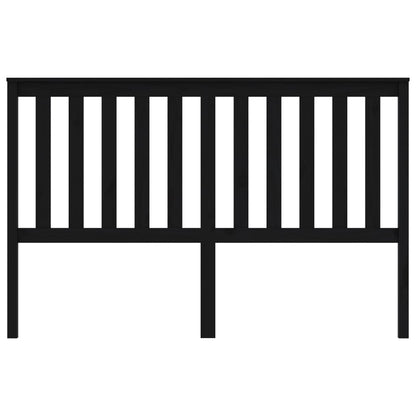 vidaXL Kopfteil Schwarz 166x6x101 cm Massivholz Kiefer