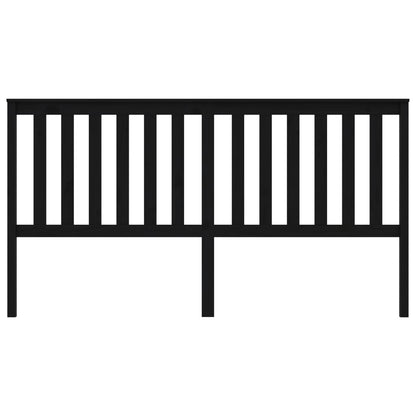 vidaXL Kopfteil Schwarz 186x6x101 cm Massivholz Kiefer
