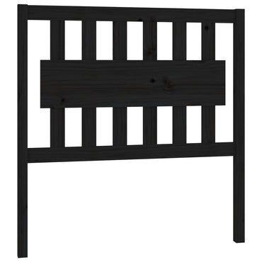 vidaXL Kopfteil Schwarz 95,5x4x100 cm Massivholz Kiefer