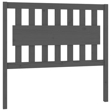 vidaXL Bett-Kopfteil Grau 105,5x4x100 cm Massivholz Kiefer