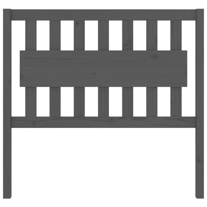 vidaXL Bett-Kopfteil Grau 105,5x4x100 cm Massivholz Kiefer