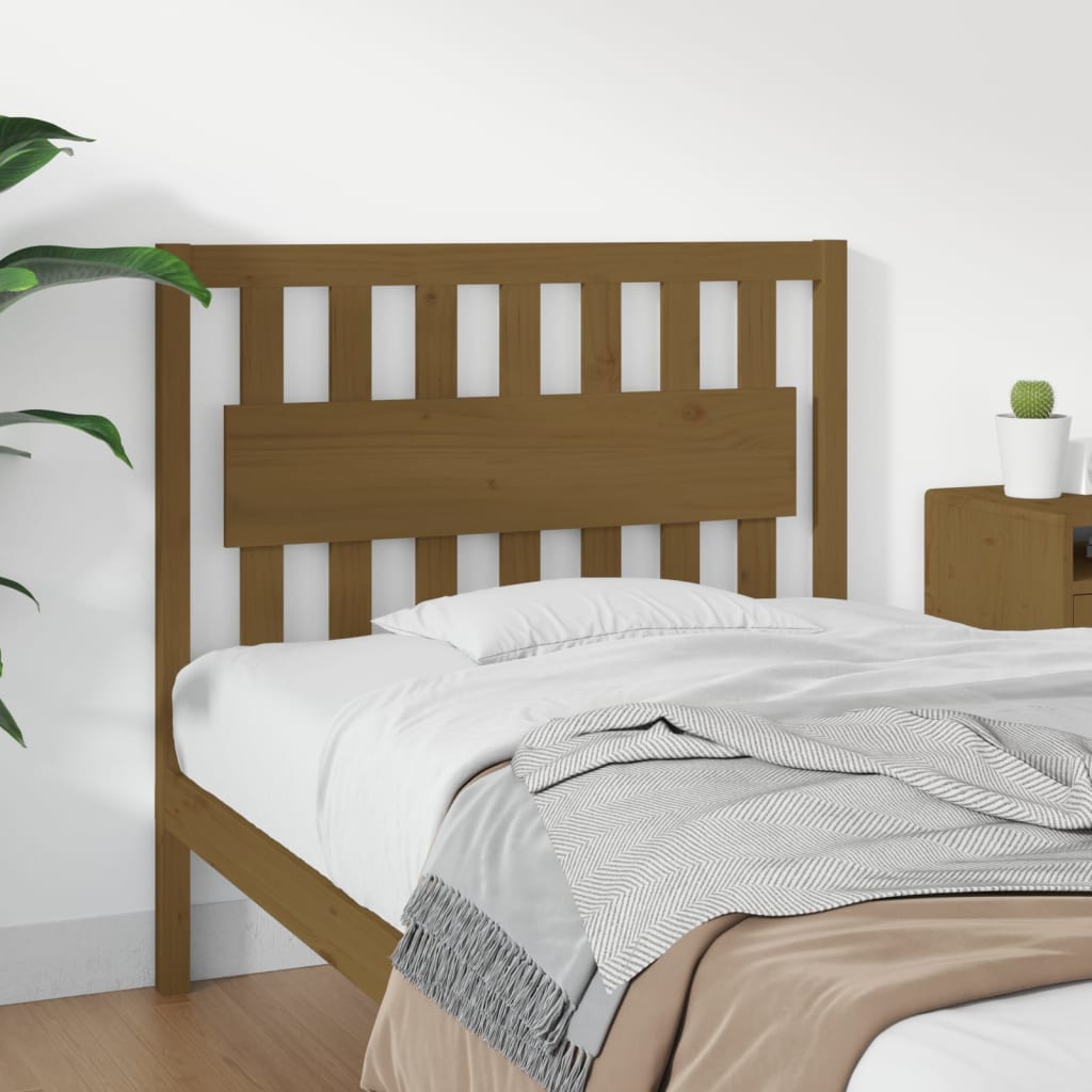 vidaXL Bett-Kopfteil Honigbraun 105,5x4x100 cm Massivholz Kiefer