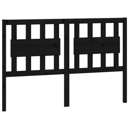 vidaXL Kopfteil Schwarz 140,5x4x100 cm Massivholz Kiefer