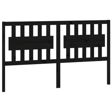 vidaXL Kopfteil Schwarz 155,5x4x100 cm Massivholz Kiefer
