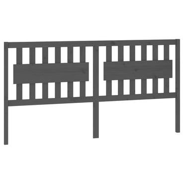 vidaXL Tête de lit gris 185,5x4x100 cm bois de pin massif