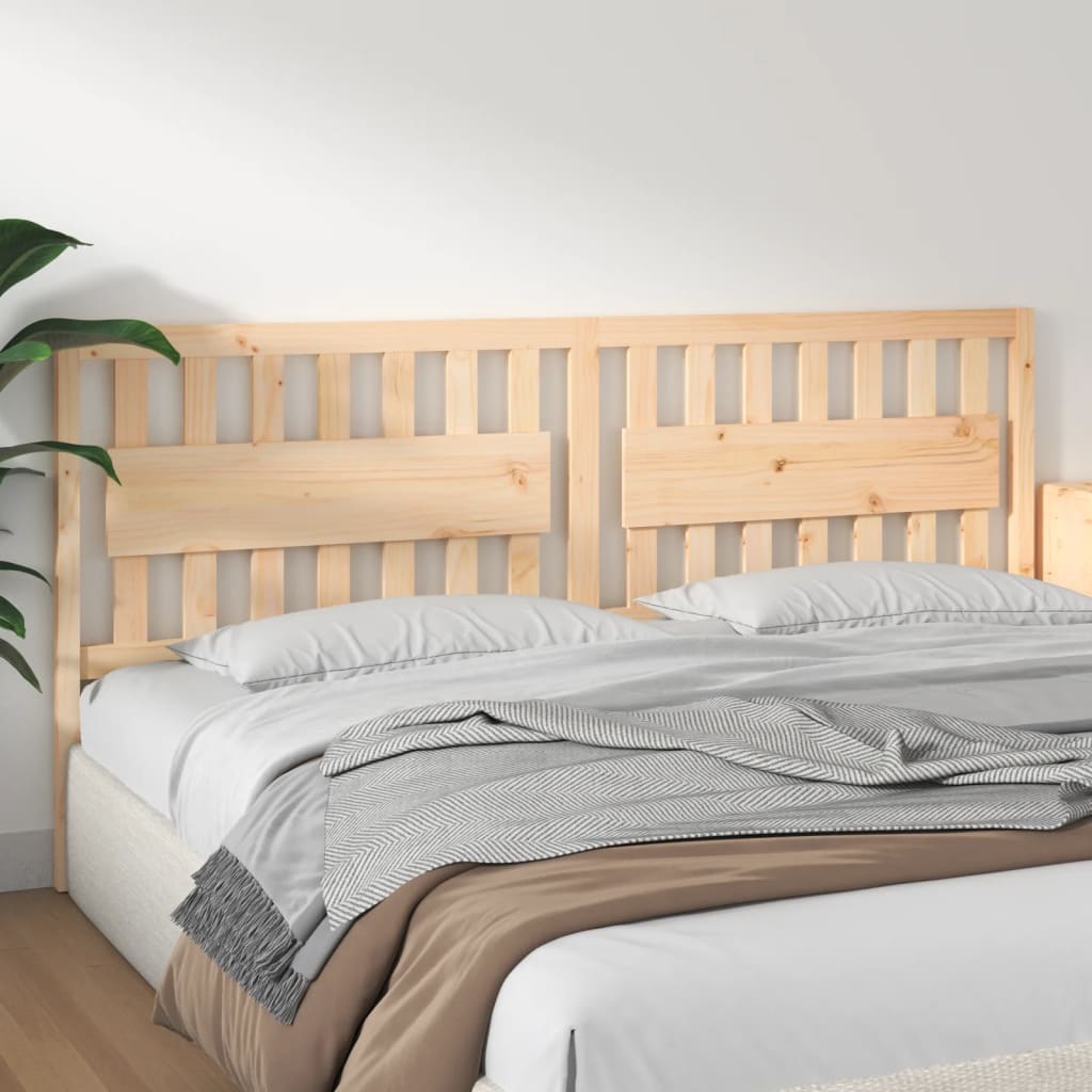 vidaXL Tête de lit 205,5x4x100 cm Bois de pin massif