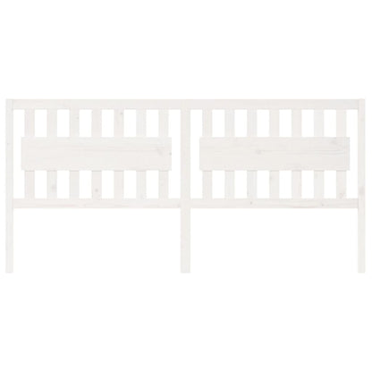 vidaXL Tête de lit blanc 205,5x4x100 cm bois de pin massif