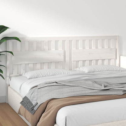 vidaXL Tête de lit blanc 205,5x4x100 cm bois de pin massif