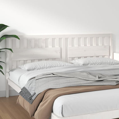 vidaXL Tête de lit blanc 205,5x4x100 cm bois de pin massif