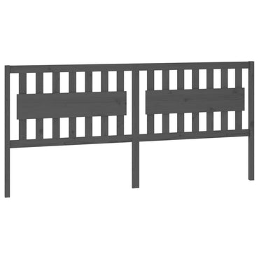 vidaXL Tête de lit gris 205,5x4x100 cm bois de pin massif