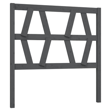 vidaXL Tête de lit Gris 81x4x100 cm Bois de pin massif