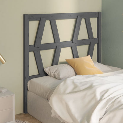 vidaXL Tête de lit Gris 81x4x100 cm Bois de pin massif