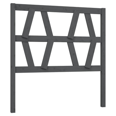 vidaXL Kopfteil Grau 106x4x100 cm Massivholz Kiefer