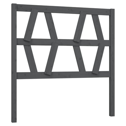 vidaXL Kopfteil Grau 106x4x100 cm Massivholz Kiefer