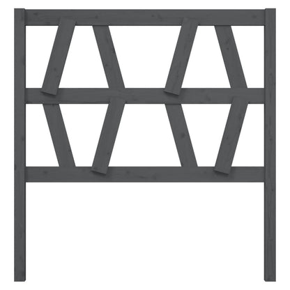 vidaXL Kopfteil Grau 106x4x100 cm Massivholz Kiefer