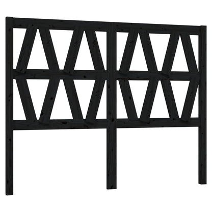 vidaXL Kopfteil Schwarz 156x4x100 cm Massivholz Kiefer