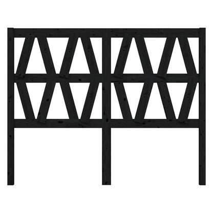 vidaXL Kopfteil Schwarz 166x4x100 cm Massivholz Kiefer